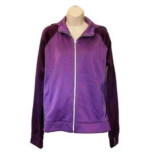 Puppy Paw Jacket 1X Purple Hoodie Dog Lover by Maxim Studio Cotton Blend